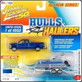 Johnny Lightning Diecast Model Car Set Hulls & Haulers Ford F 250 F250 Pickup 2004 + Pontoon Boat on