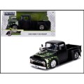 JADA Diecast Model Car 30716 Trucks Ford F 100 F100 Pickup 1956 with Blower 1/24 scale new in pack