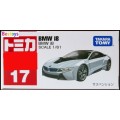 Takara Tomy Diecast Model Car No 17 BMW I 8 I8 1/61 scale new in pack