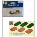 Base Toys B-T L09 Folded Wagon Sheets Trailer Canvas Coverings 1/76 OO railway scale new in pack