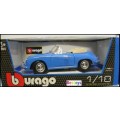 Burago Diecast Model Car 12025 Porsche 356 B Cabrio 1961 1/18 scale new in pack