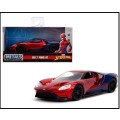 JADA Diecast Model Car 24078 Ford GT 2017 Spiderman Marvel 1/32 scale new in pack