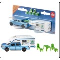 SIKU Diecast Model Car 1693 Ford F 150 F150 Pickup Camper with table and chairs 1/64 scale new