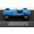 Atlas Diecast Model Car Renault Gordini Type 16 Formula 2 No 2 French GP 1952 1/43 scale new in pack