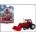 Greenlight Diecast Model Tractor On the Farm Tractor + Front Loader 1982 1/64 scale new in pack
