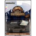 Greenlight Diecast Model Car Outdoors Chevy Chevrolet Tahoe Z 71 Z71 2021 + Rooftop tent 1/64 scale