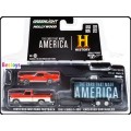 Greenlight Diecast Model Car Set Hollywood Ford F 100 1967 + Mustang 1965 + Trailer History Channel