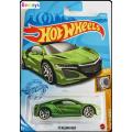 Hotwheels Hot Wheels Diecast Model Car 2021 148/250 Honda Acura NSX 2017 Turbo 1/64 scale new