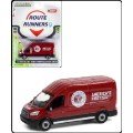 Greenlight Diecast Model Car Route Runners Ford Transit Panelvan 2015 `Indian Motorcycles` 1/64 scal
