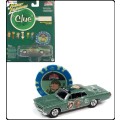 Johnny Lightning Diecast Model Car Pop Culture Pontiac GTO 1965 `Clue` + Game Token 1/64 scale new
