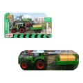 Maisto Mini Work Machines Diecast Model Tractor Fendt 208 + Hay Trailer Farm +- 1/64 scale