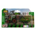 Maisto Mini Work Machines Diecast Model Tractor Fendt 208 + Log Trailer Farm +- 1/64 scale