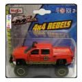 Maisto Diecast Model Car 4x4 Rebels Chevy Chevrolet LTZ Pickup `Search & Rescue` 1/36 scale