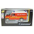 Cararama Hongwell Diecast Model Car Land Rover Series III 3 109 inch Fire & Rescue 1/43 scale