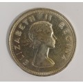 5 shilling 1955 50% silver
