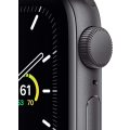 Apple Watch SE 40MM A2351 Space Gray Aluminum Case Black Sport Band-New