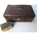 Stunning Vintage metal Trinket box and Document `trommel`