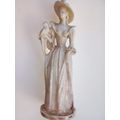 Vintage - Women with parrot on shoulder figurine.