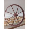 Antique Iron Wheelbarrow wheel.