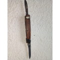 Vintage folding knife. Victorinox. wooden handle, Maybe restored by someone?
