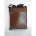 1 DAYONLY ! - CROSS BODY - HANCRAFTED GENUINE LEATHER SADDLE BAG - HAS POCKET FOR  i PAD  WITH COVER