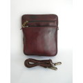 1 DAY ONLY ! - CROSS BODY - HANDCRAFTED GENUINE LEATHER  - SHOULDER BAG - CAN TAKE  i PAD WITH COVER