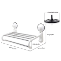 medium size towel stand with 5 crossbar , 2 hook hanger rack with magic suction cup