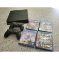 Ps4 500GB 2 Controllers 4 games