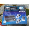 DigiTech 4 Channel CCTV Kit (Processor, 2 x Cameras, Cables, Remote Control, PSU)