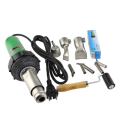 1500W Plastic Welding Hot Air Gun with 2Pcs Speed Welding Nozzle and Extra HE Rod Welding