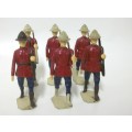 6 Lead Soldiers - Royal Canadian Mounted Police