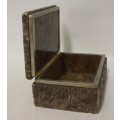 Marble Trinket Box - 13.5 x 9.5 and 6cm tall. With a few small chips.