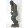 Interesting Figurine of a Jazz Musician playing a trumpet - 23cm tall