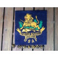 ORIGINAL BSAP (British South Africa Police) Blue and Old Gold Tassled Banner (Rhodesia)