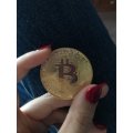 24K Gold Plated BITCOIN in Protective Case LAST ONE!