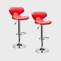 Contemporary Bar Chairs (Black/Red)