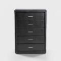 Chest of Drawers - Dark Brown Leatherette