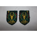 5 SA Infantry cloth Flash Pair - Very good condition