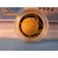 **ABSOLUTELY RARE!!**PROTEA SERIES-2002 WORLD SUMMIT-1/10TH GOLD-LOW CERT NO 52!!!**