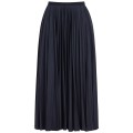 2 Piece Blouse and Navy Pleated Skirt