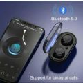 Wireless bluetooth earphones(black) noise cancelling