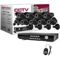 8 channel cctv full Camera kit Security Recording System with internet & 3G Phone Viewing (White)