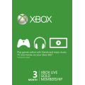 Xbox Live Gold Card (3 or 12 Months)