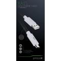 Gioteck - XA1 White Charge and Data Micro - braided - 3 Meter - PS4/Xbox/mobile devices