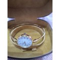 Gold Plated Michel Herbalin Bangle Watch in Absolute Spotless Condition!