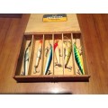 RAPALA AND MANN LURES IN BOX (lot 1)
