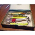 SELECTION OF 4 LARGE MANN LURES AND ONE RAPALA (lot 2)