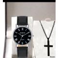 2pc luxurious Men`s quartz watch set
