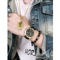 3pc luxurious Men`s Watch Set...  Gold plated Lion Head Bracelet and necklace