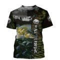 3 D fishing T shirt